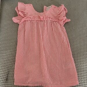 H&M Red and White Striped Kids Dress